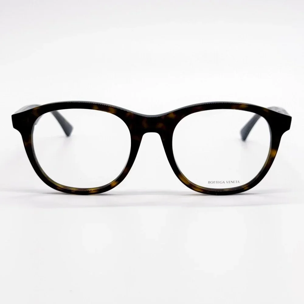 NEW BOTTEGA VENETA EYEGLASSES BV1130OA 002 HAVANA ROUND WOMEN EYEWEAR